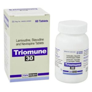 Triomune 30 mg/150 mg/200 mg (Stavudine/Lamivudine/Nevirapine)