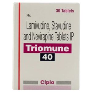 Triomune 40mg/150mg/200mg (Stavudine/Lamivudine/Nevirapine)