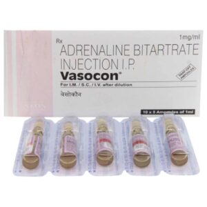 Vasocon Injection (Adrenaline (Epinephrine))